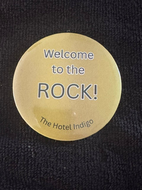 Welcome to the Rock – Hotel Indigo Button