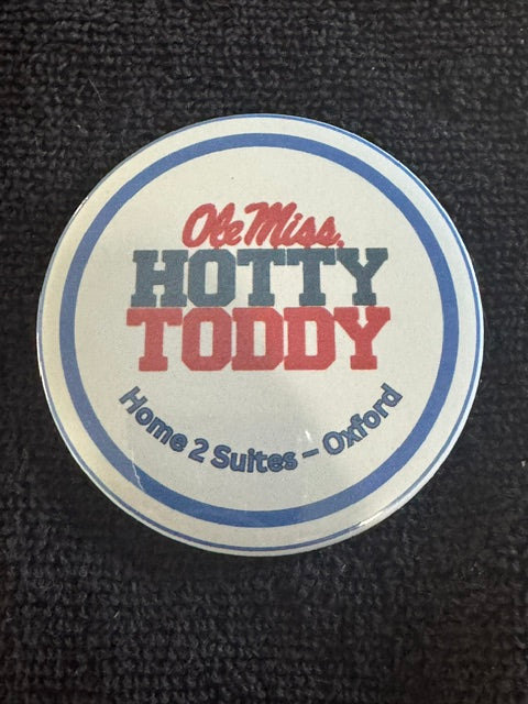 Ole Miss Hotty Toddy – Blue Accent Circle Button