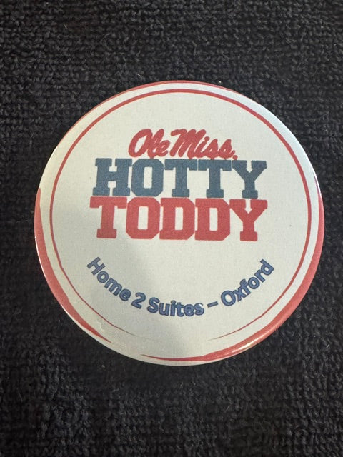 Ole Miss Hotty Toddy – Red Accent Circle Button